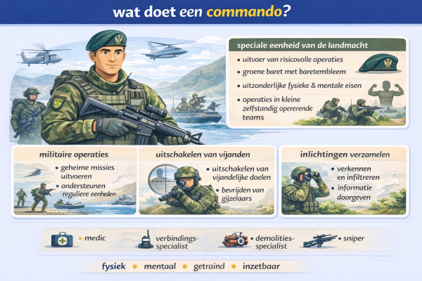 Alles over het beroep commando Wat doet een commando